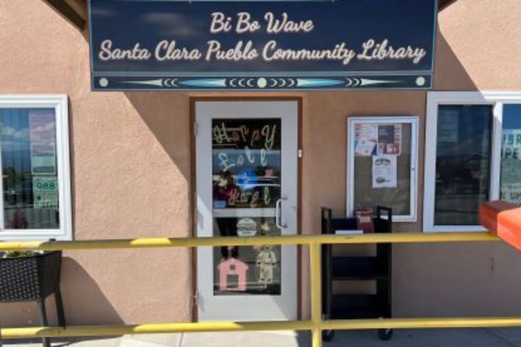 The BI Wave Santa Clara Pueblo community library.