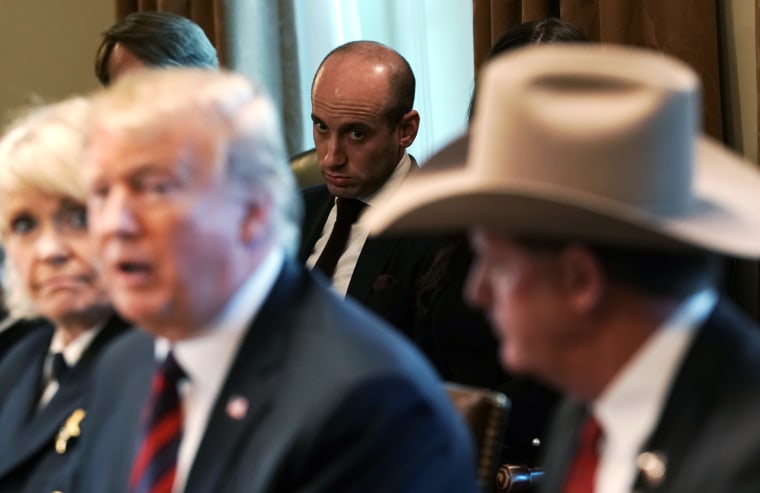 President Trump Hosts Roundtable On Border Security In Cabinet Room Of White House