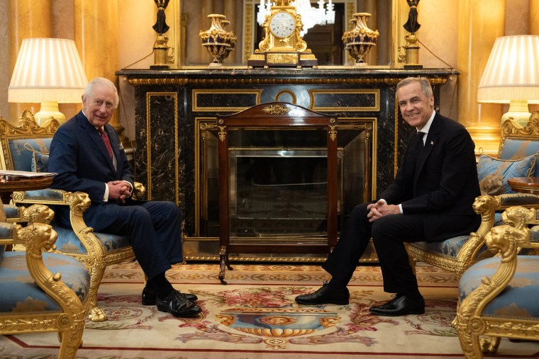 King Charles III Greets New Canadian Prime Minister Mark Carney
