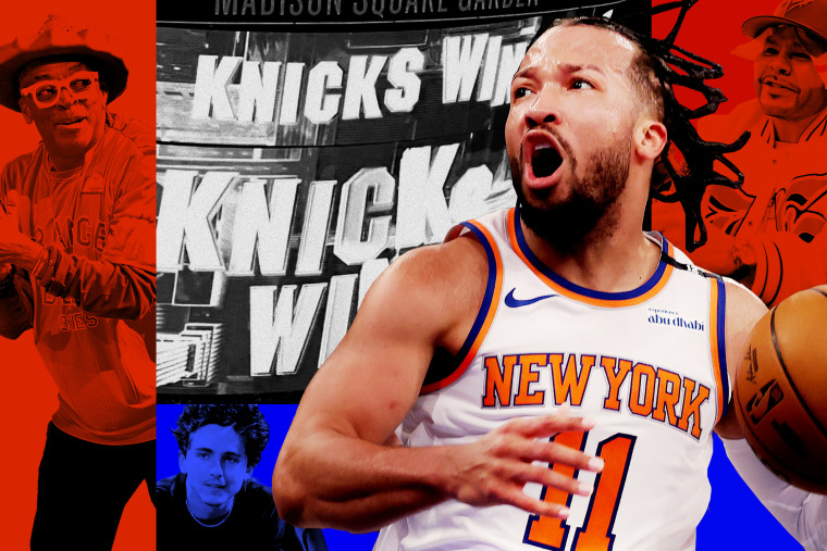 Photo Illustration: Jalen Brunson, Spike Lee, Timothée Chalamet, and Fat Joe