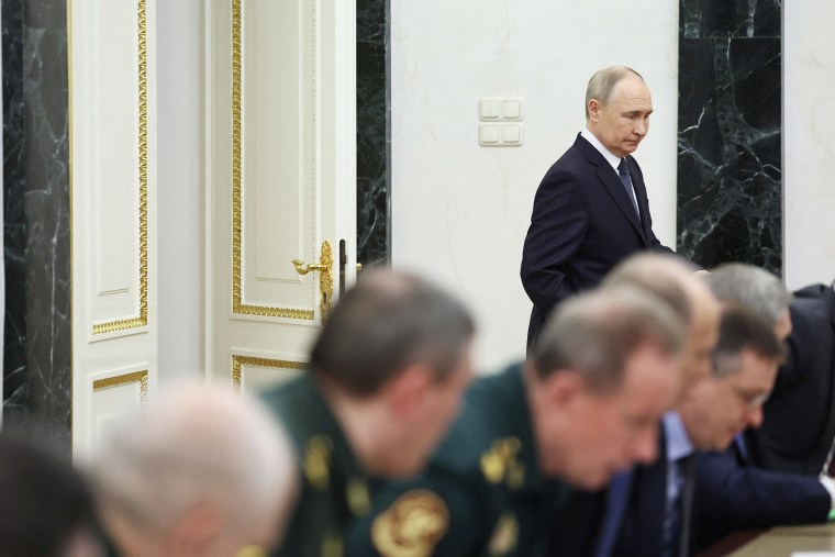 Putin in Moscow on Wednesday.