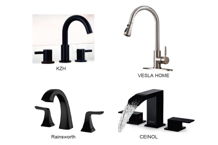 Recalled water faucets.