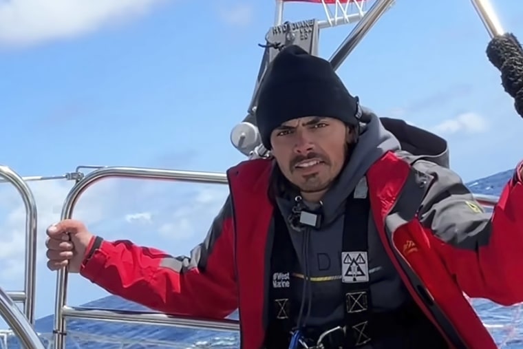 Oliver Widger at sea