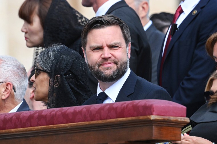 Vice President JD Vance attends the Inauguration of Pope Leo XIV in Rome, Italy on May 18, 2025.