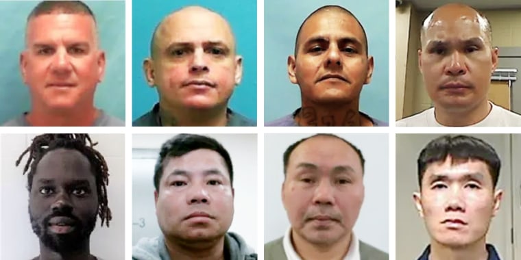 Top row: Jose Manuel Rodriguez -Quinones, Enrique Arias-Hierro, Jesus Munoz-Gutierrez, Thongxay Nilakout. Bottom row: Dian Peter Domach, Kyaw Mya; Nyo Myint, Tuan Thanh Phan.