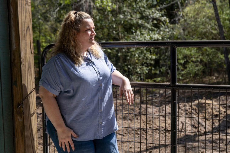 Erin Schaeffer at her home in St. George, Ga. 