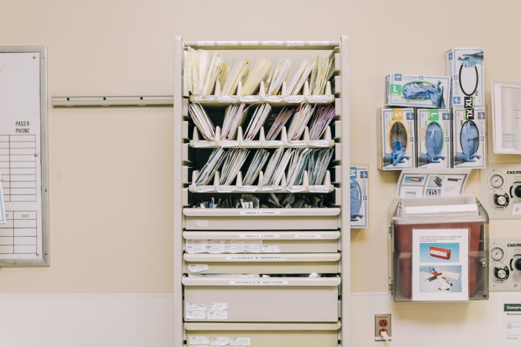 Outside the OR at University of Washington Medical Center, Seattle on May 21, 2025./
