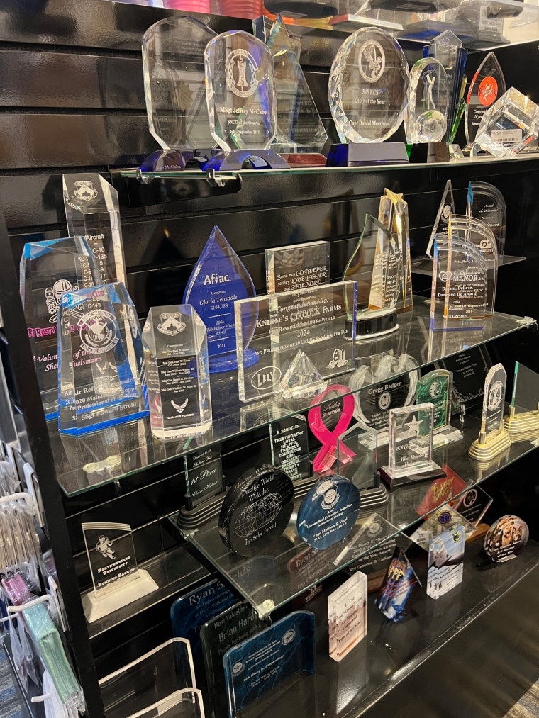 Recognitions Awards and More in Aviston, Ill., plans to raise prices after suppliers hiked costs by 20%.