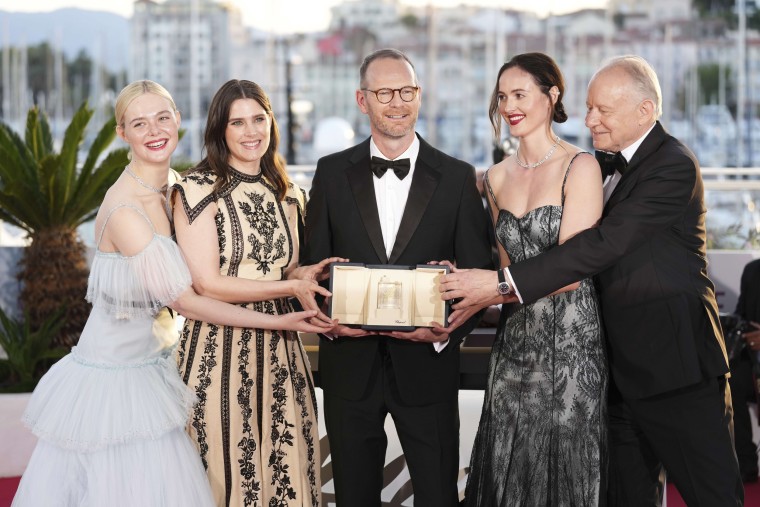 Joachim Trier, Elle Fanning, Inga Ibsdotter Lilleaas, Renate Reinsve and Stellan Skarsgard.