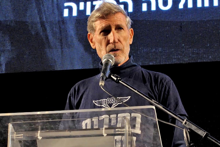 Guy Poran speaking at an anti-war protest