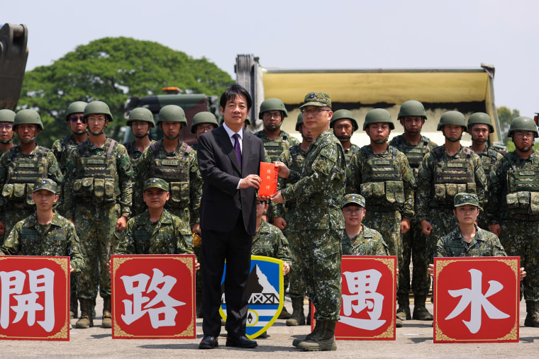 Taiwan president William Lai visits military bases as tensions with Beijing escalate