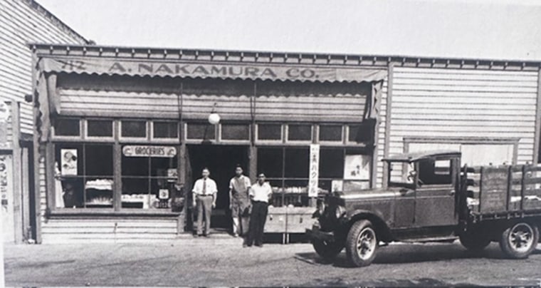 A. NAKAMURA CO Grocery Shop, 1921.