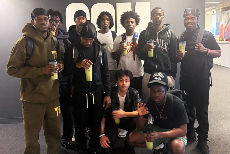 All ten members of OSB pose for a group shot.