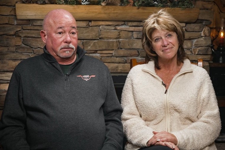 Blake Pfeifer, a veteran plumber in Colorado Springs, Colo., and his wife.