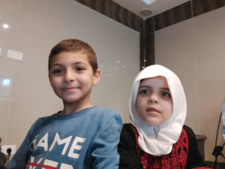 Family photograph of Eve and Jubran provided by the Health Ministry in Gaza.