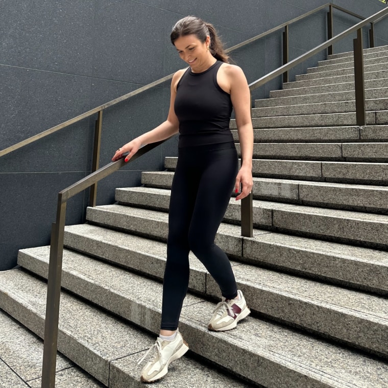 Senior partnerships editor Francesca Cocchi Zabloudil wears Lululemon Align No Line High-Rise Pant.