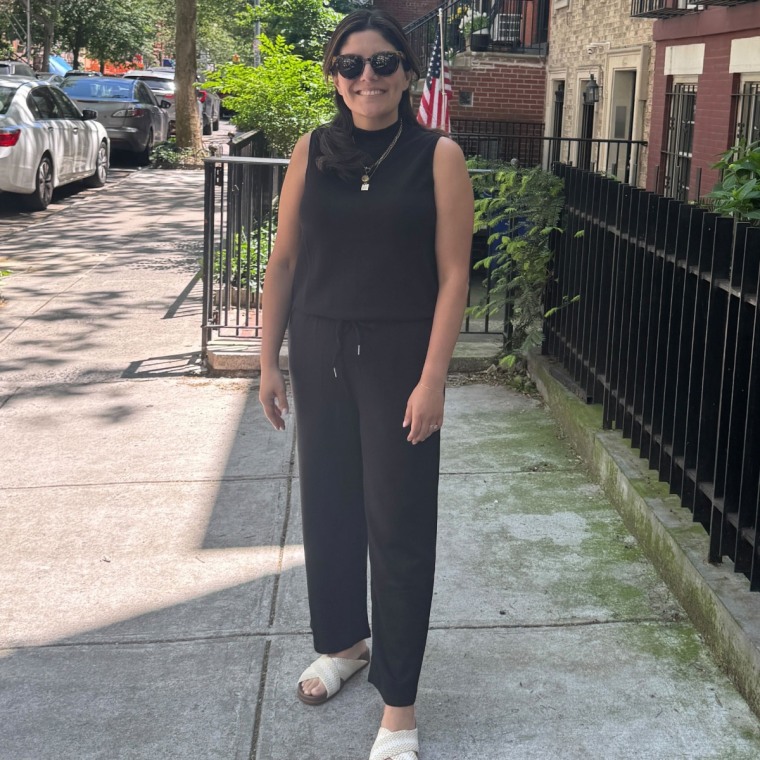 Shop TODAY editorial director Adrianna Brach wears the Sampeel Two-Piece Set for Women.