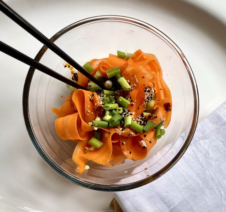 carrot ribbon salad