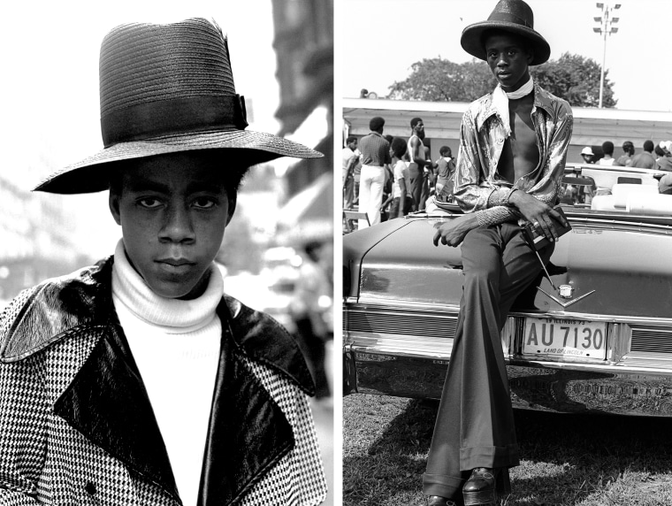 Young men in Chicago circa 1975, at left, and 1973.