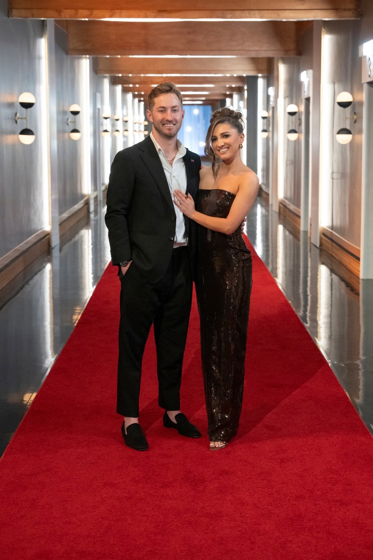 Matt Bolton and Colleen Reed attend the Season 6 reunion of "Love Is Blind."