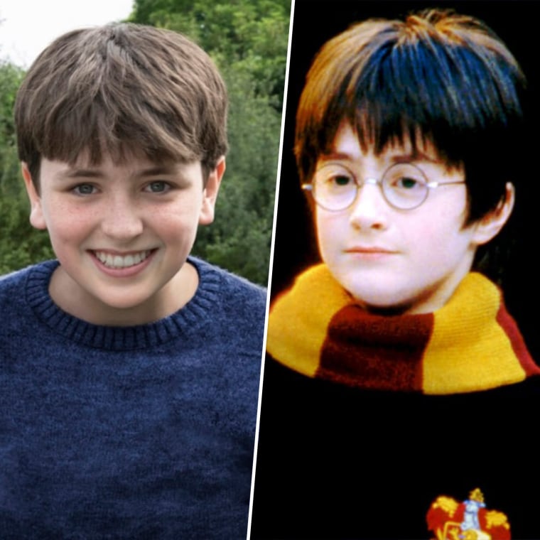 dominic mclaughlin next to harry potter