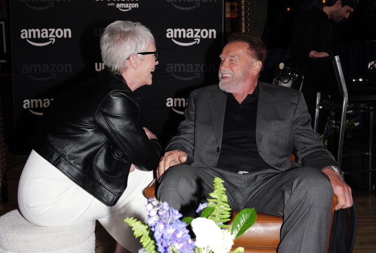 Jamie Lee Curtis e Arnold Schwarzenegger.