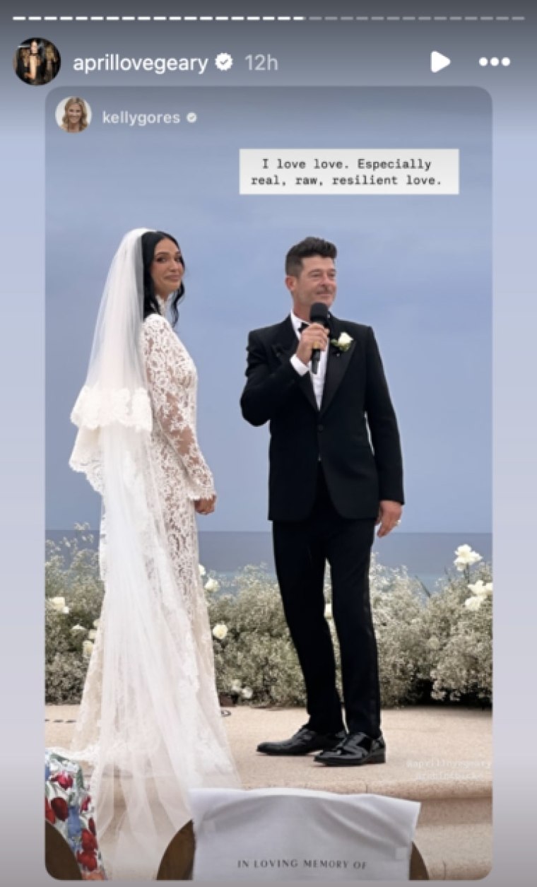Robin Thicke i April Love Geary Wedding