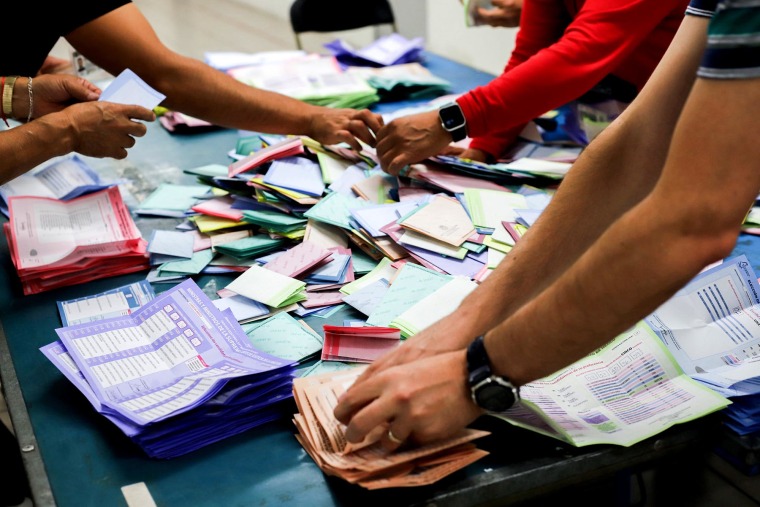 Workers benignant ballots from the country's archetypal judicial elections connected June 1, 2025, successful Mexico City.
