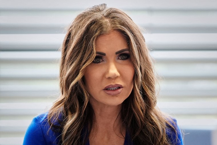 Homeland Security Secretary Kristi Noem in Poland on May 27, 2025.