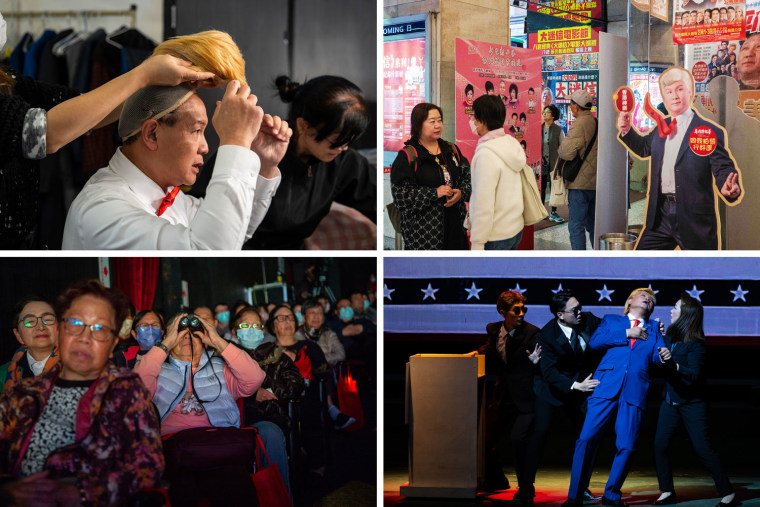 Scenes from the Trump Opera in Hong Kong in February 2025.