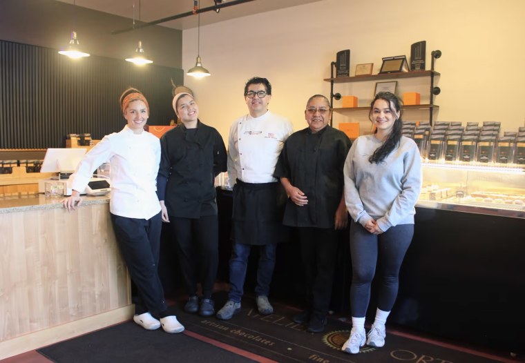 Part of the Atelier Ortega team in Wyoming. Oscar Ortega is in the center.