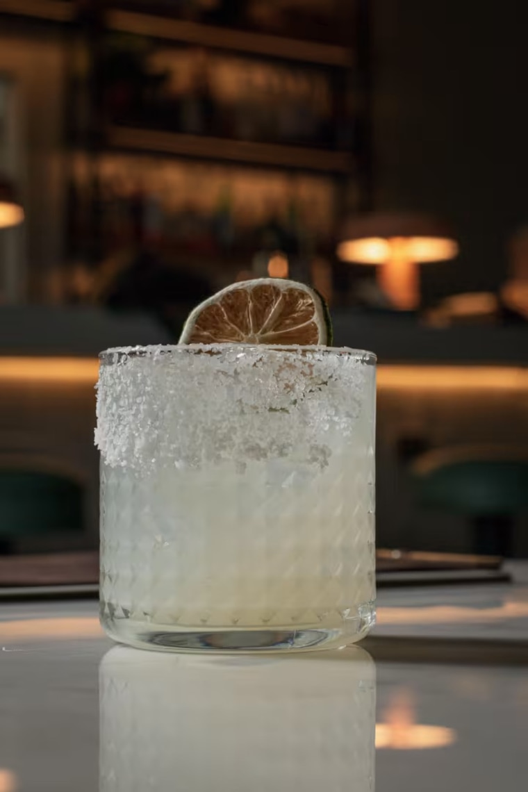 One of the drinks on the Medina Camacho bar menu.