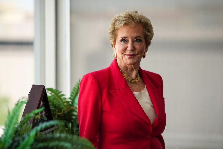 Education Secretary Linda McMahon at the Department of Education in Washington D.C. on June 6, 2025.