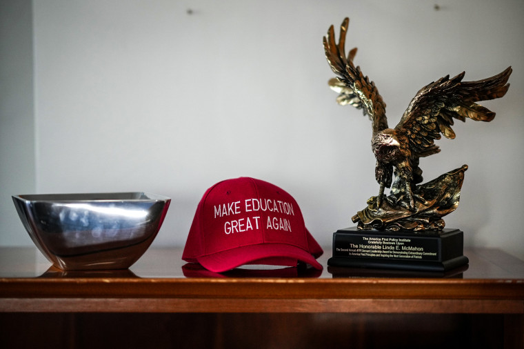 The office of Education Secretary Linda McMahon in Washington D.C. on June 6, 2025.
