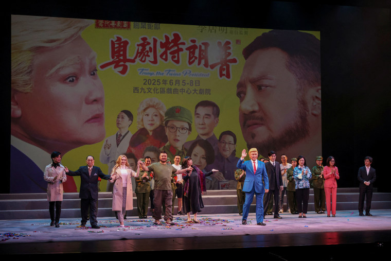 "Trump, The Twins President" opera, in Hong Kong June 5, 2025.