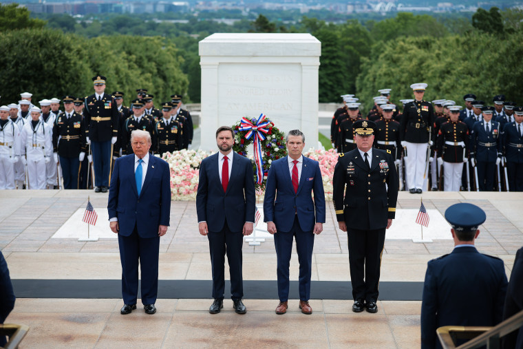 President Trump Visits Arlington National Cemetery On Memorial Day