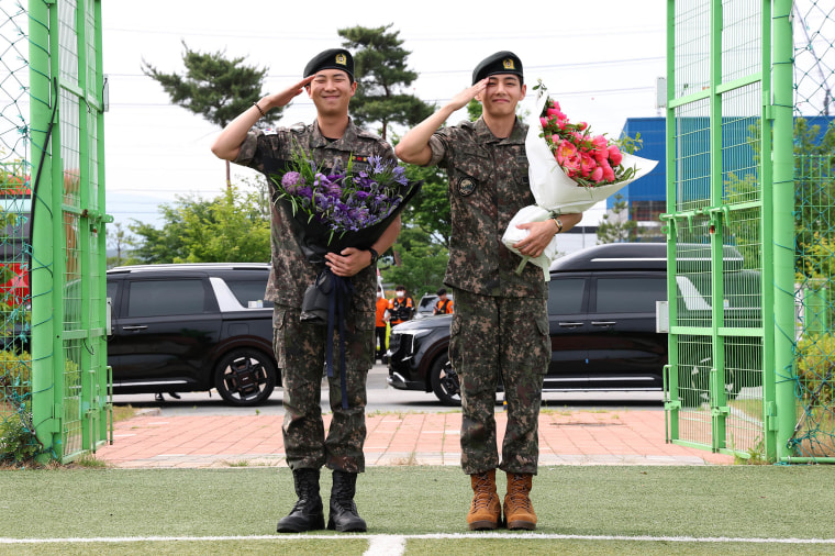 BTS' RM and V Discharged From South Korean Military