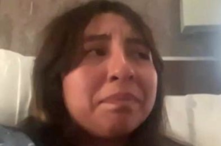 Cary Lopez speaks with NBC Los Angeles from her hospital bed.