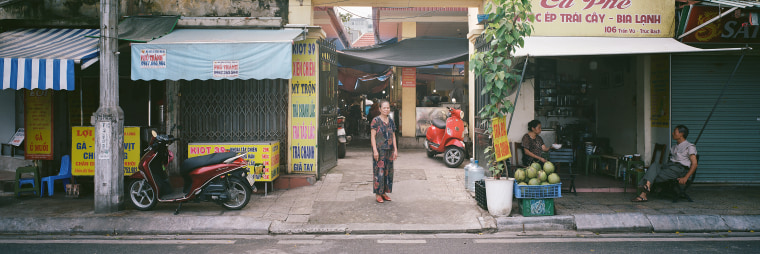 Nguyễn Thị Mỹ, who works at Chợ Châu Long Market, said the winter air in Hanoi is “terrible.”