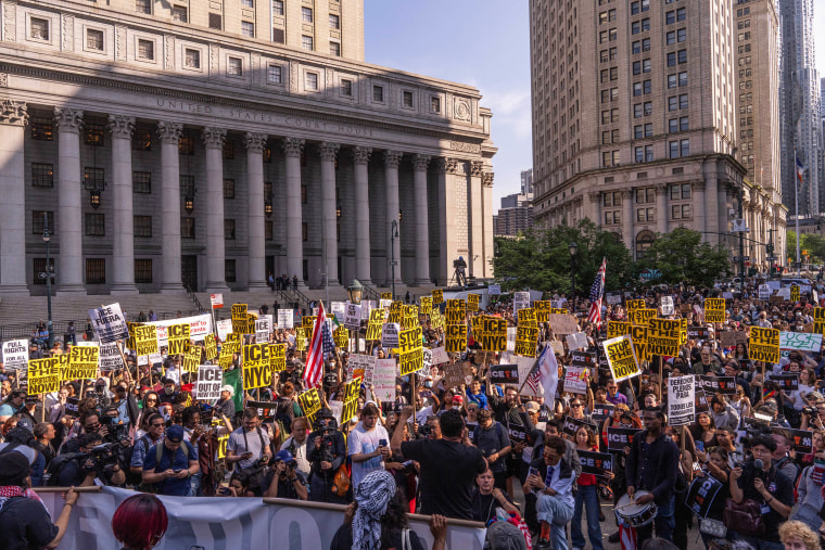 Protesters Gather In Cities Across The Country To Denounce ICE Immigration Raids