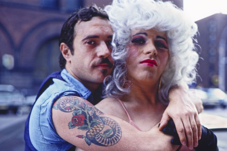 Revelers at the Gay Liberation Parade on Christopher Street in New York City in 1975.