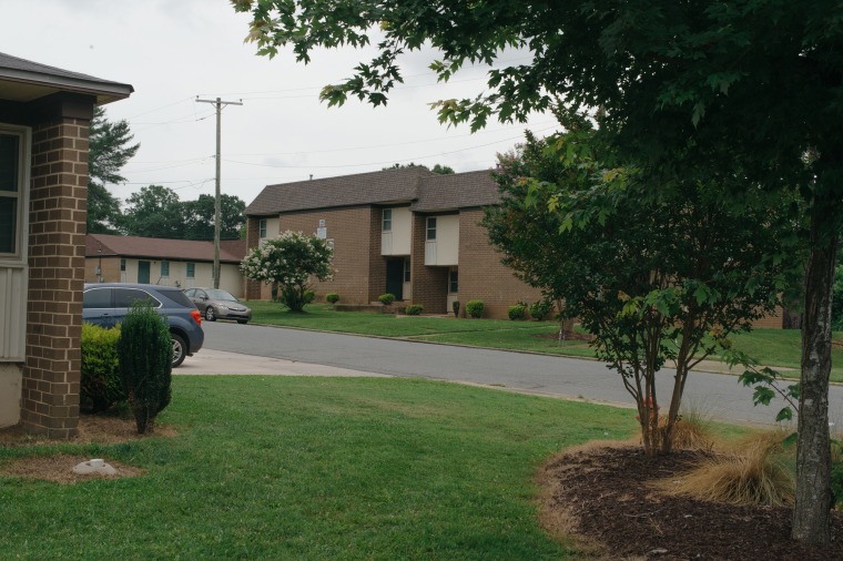 The street where the family lives, two blocks from where Legend was struck.