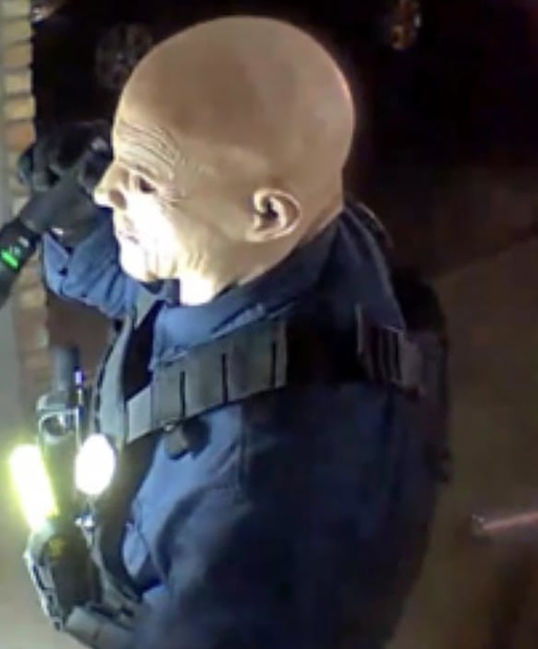 Footage shows a antheral matching the statement of shooting fishy Vance Luther Boelter attempting to summation entree to 1 of the victims' homes.