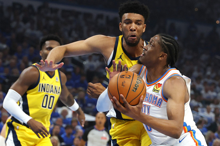 Image: 2025 NBA finals - Jame Five Jalen Williams Tony Bradley