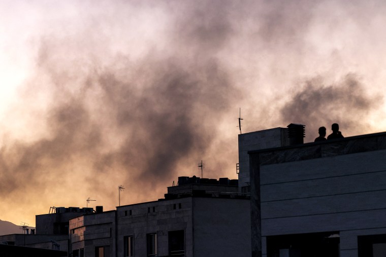 iran israel struggle smoke