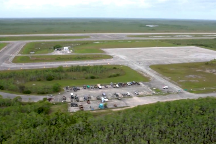 An isolated airfield in the Everglades, about 45 miles west of Miami, is just days away from becoming an operational immigration detention facility.
