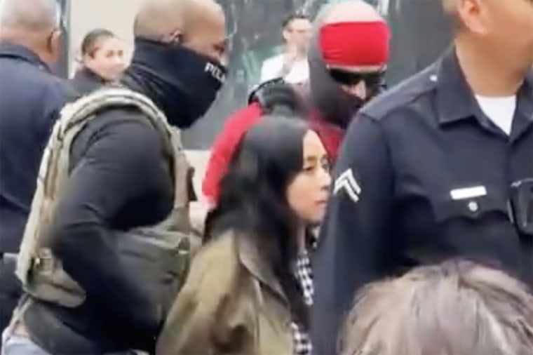 Andrea Velez was detained by federal agents in Los Angeles on June 24.