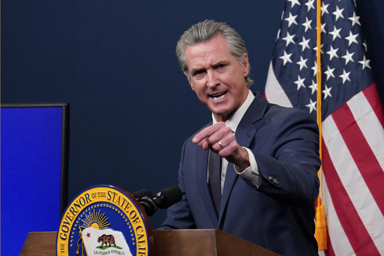El gobernador de California, Gavin Newsom, en Sacramento, California, el 14 de mayo de 2025.