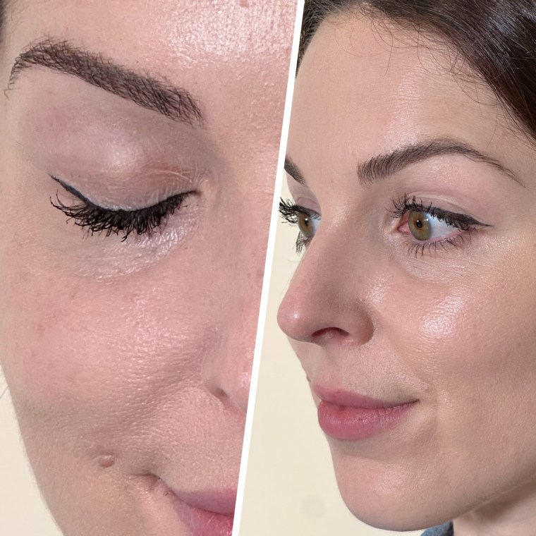 Associate editor Shannon Garlin wears the Iconic London Enrich & Elevate Lash Growth-Active Eyeliner.