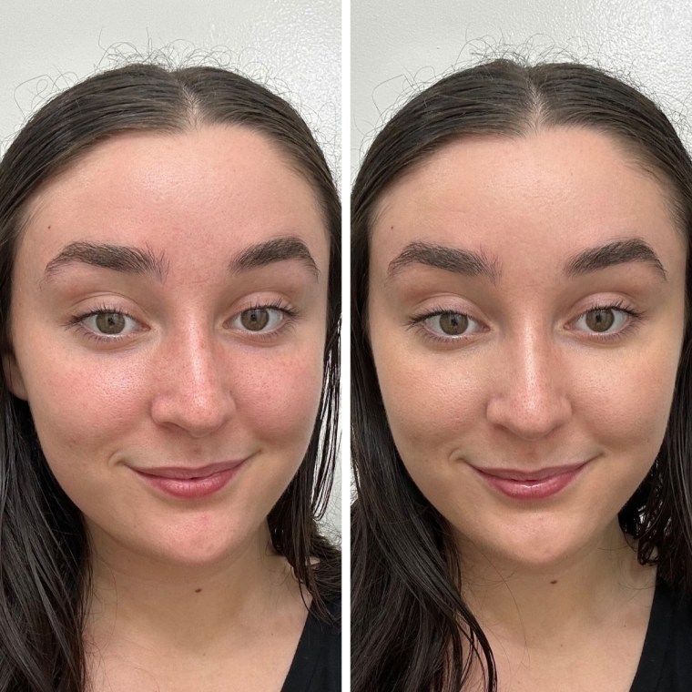 Associate social media editor Caitlin Cusack says her oily, acne-prone skin looks more even and less red when she uses this concealer.